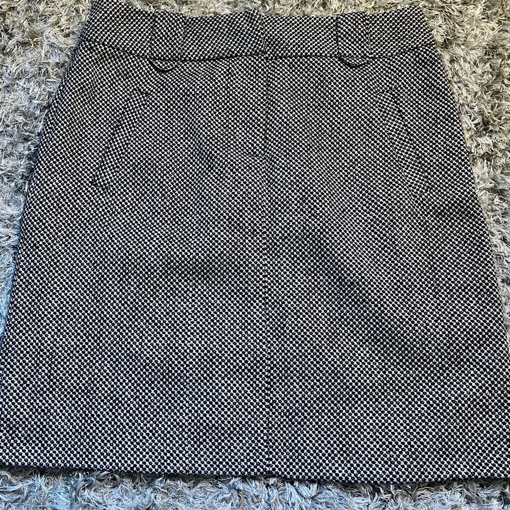 Houndstooth Wool/Polyester Skirt Size 10